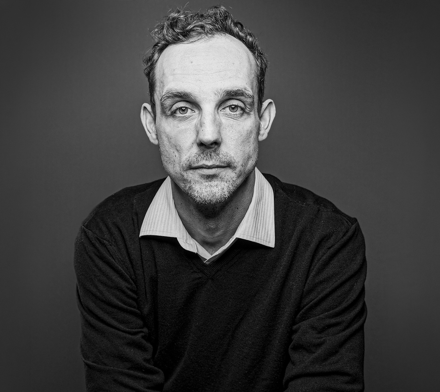 Black and white headshot